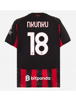 Billige AC Milan Christopher Nkunku #18 Hjemmedrakt 2025-26 Kortermet